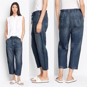 Vince denim drawstring pants